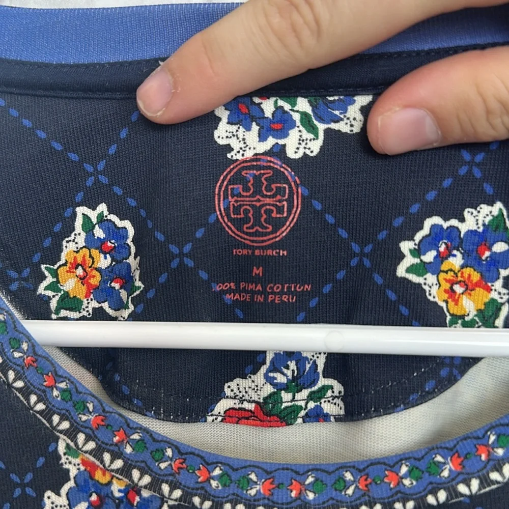Tory Burch floral patterned Tshirt dress - Picture 2 of 9